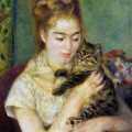 Woman with a cat - Renoir
