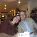 Comemoração no Frans Café, com minha esposa e amigos queridos - Outubro 2011