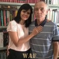 Eu e minha Esposa - Luísa Cardoso (25 anos de casamento - três Filhas. Um cantinho de nossa Biblioteca, com cerca de oito mil volumes.