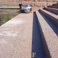 a Silver Ball on the steps to the water in Helsinki, Finland