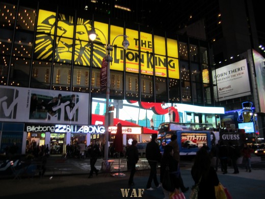 Times Square NY at night