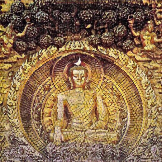 Buda al mosaico