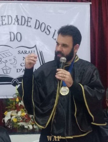 Minha posse na ASOL- Academia Sociedade dos Literatos - Ilha do Governador - Rio - Brasil; Douglas Fagundes Murta