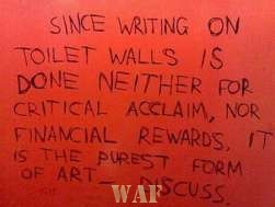 Writing on Toilet Walls