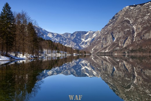 Lake in the Slovenian Alps