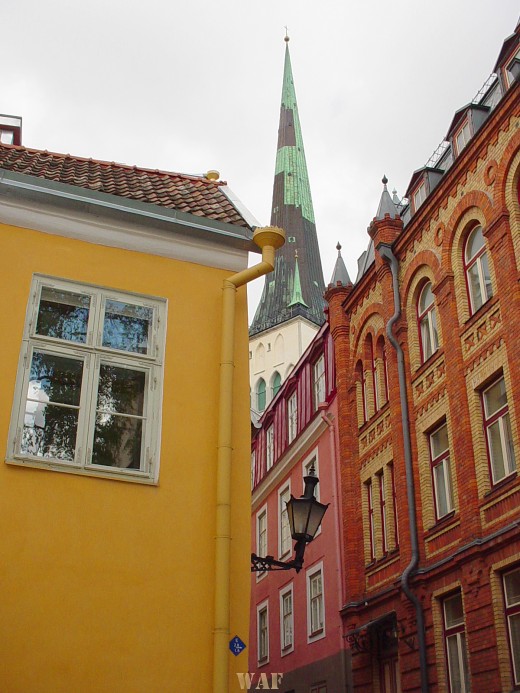 Tallinn (Estonia) buildings and a steeple