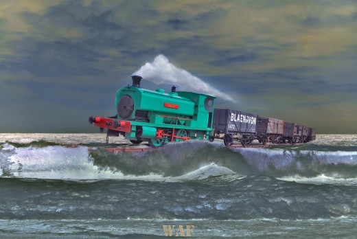 Surfing Train.