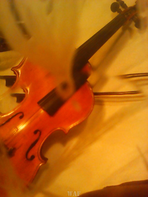 Por el cristal del violín